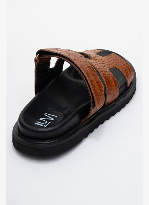 Luvi Shoes Luvi Shoes Belirsiz LOANA Taba Baskı Hakiki Deri Kadın Terlik Boyner'de! Belirsiz - 6. görsel