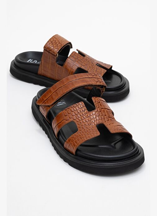 Luvi Shoes Luvi Shoes Belirsiz LOANA Taba Baskı Hakiki Deri Kadın Terlik Boyner'de! Belirsiz - 2. görsel