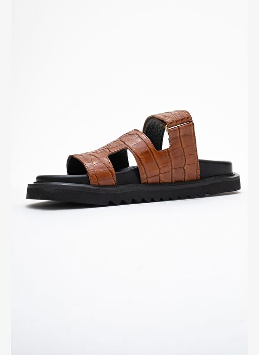 Luvi Shoes Luvi Shoes Belirsiz LOANA Taba Baskı Hakiki Deri Kadın Terlik Boyner'de! Belirsiz - 5. görsel