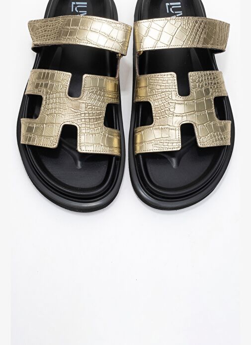 Luvi Shoes Luvi Shoes Belirsiz LOANA Altın Baskı Hakiki Deri Kadın Terlik Boyner'de! Belirsiz - 6. görsel