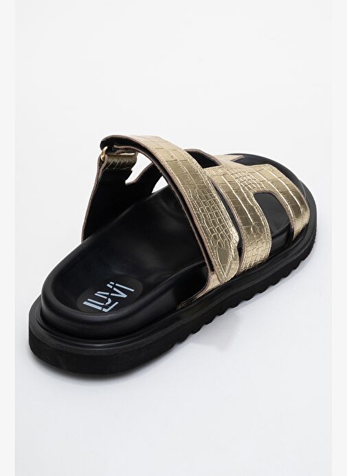 Luvi Shoes Luvi Shoes Belirsiz LOANA Altın Baskı Hakiki Deri Kadın Terlik Boyner'de! Belirsiz - 4. görsel