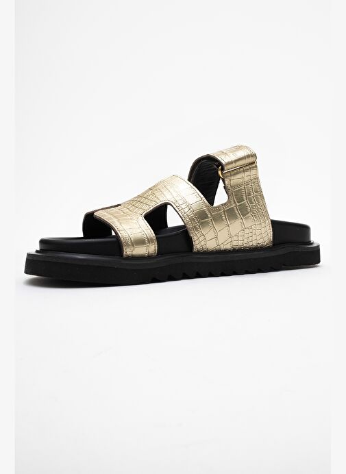 Luvi Shoes Luvi Shoes Belirsiz LOANA Altın Baskı Hakiki Deri Kadın Terlik Boyner'de! Belirsiz - 3. görsel