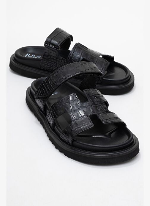 Luvi Shoes Luvi Shoes Belirsiz LOANA Siyah Baskı Hakiki Deri Kadın Terlik Boyner'de! Belirsiz - 2. görsel