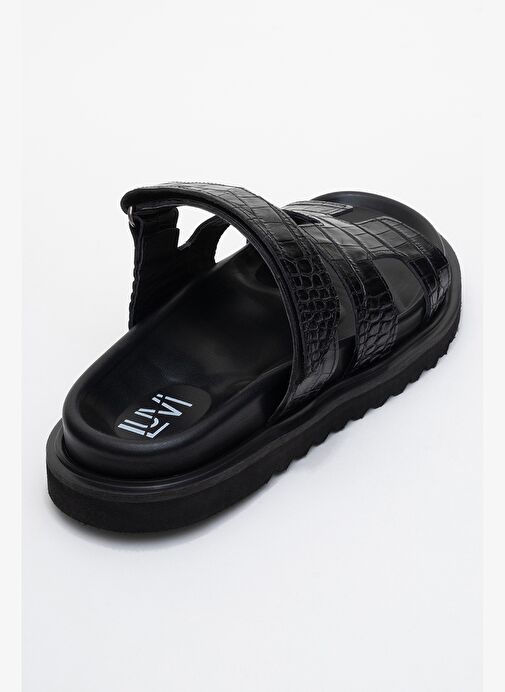 Luvi Shoes Luvi Shoes Belirsiz LOANA Siyah Baskı Hakiki Deri Kadın Terlik Boyner'de! Belirsiz - 6. görsel