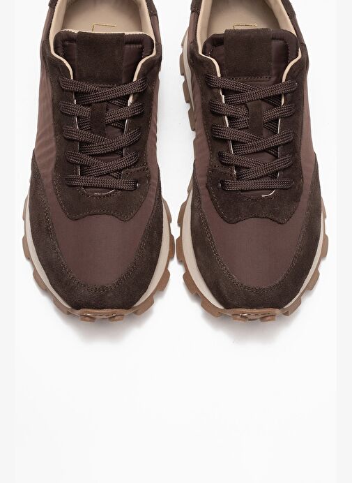 AMANDA Kahverengi Hakiki Deri Kadın Spor Ayakkabı - Görsel 3