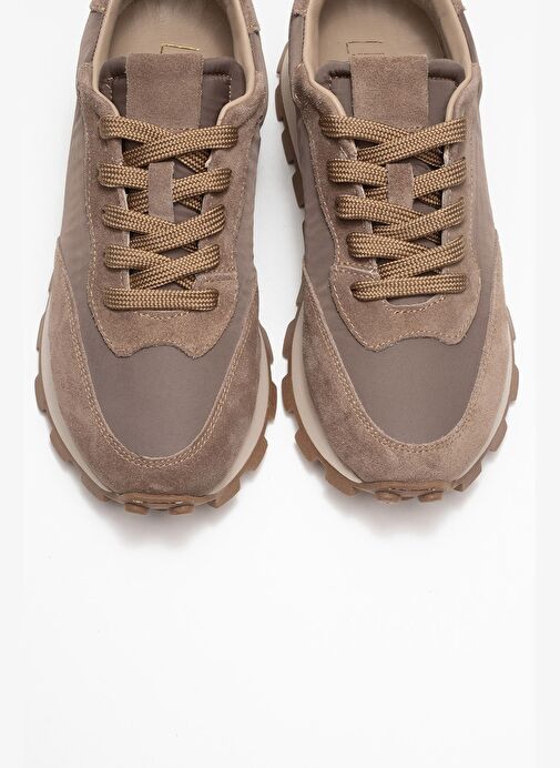 AMANDA Vizon Hakiki Deri Kadın Spor Ayakkabı - Görsel 3