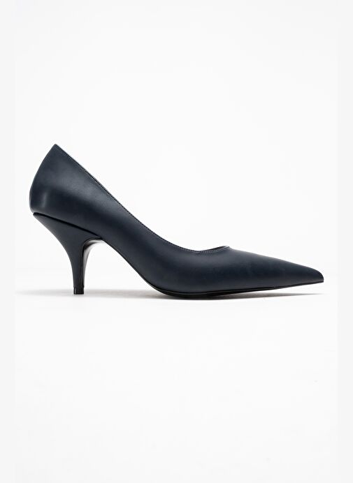 MARCUS Lacivert Cilt Kadın Topuklu Ayakkabı - Görsel 7