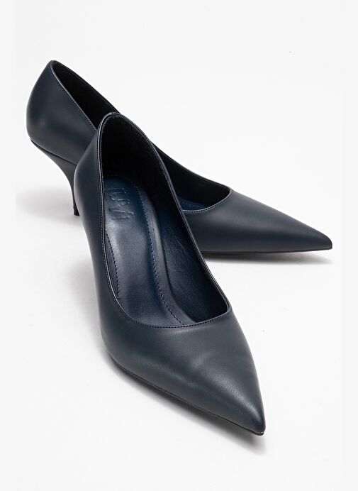 MARCUS Lacivert Cilt Kadın Topuklu Ayakkabı - Görsel 2