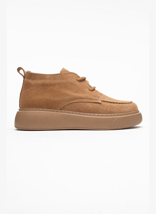 LILYA Toprak Süet Hakiki Deri Kadın Chukka Bot - Görsel 7