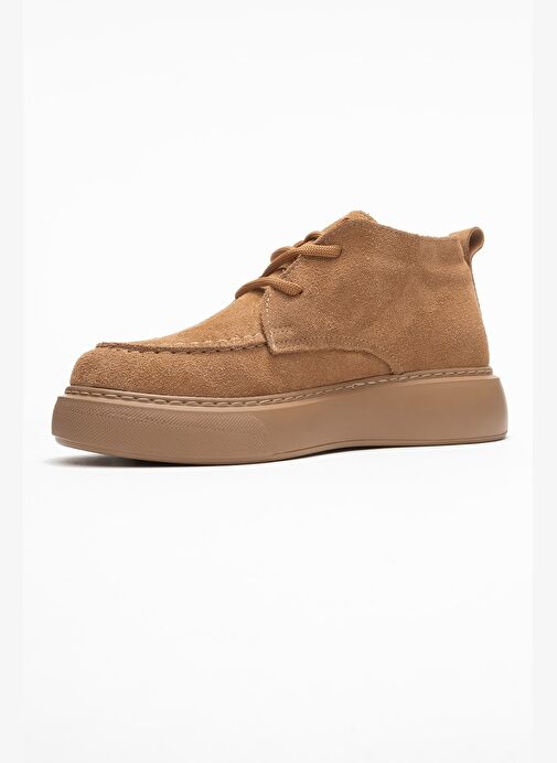 LILYA Toprak Süet Hakiki Deri Kadın Chukka Bot - Görsel 5