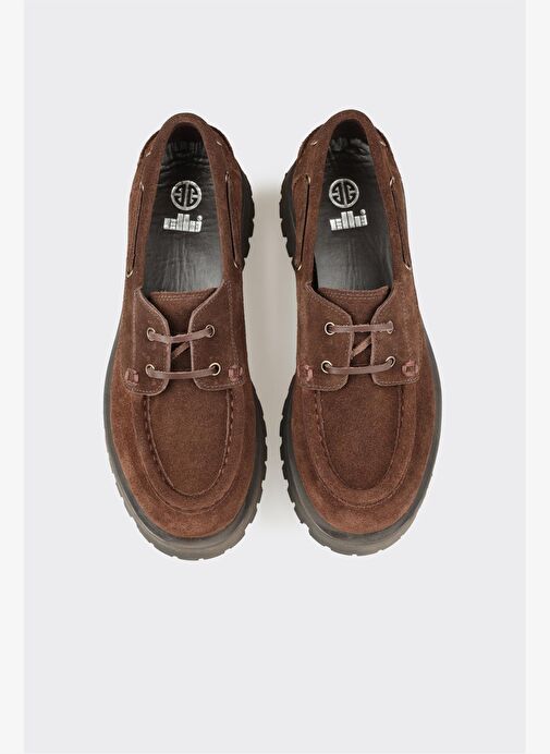 Kahve Deri Kadın Günlük Ayakkabı - Görsel 5