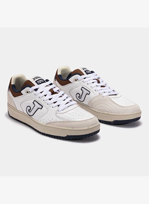 Joma C.Flexys 25 CFLEXW2525 Erkek Günlük Spor Ayakkabısı - Beyaz/Kahverengi - Görsel 3