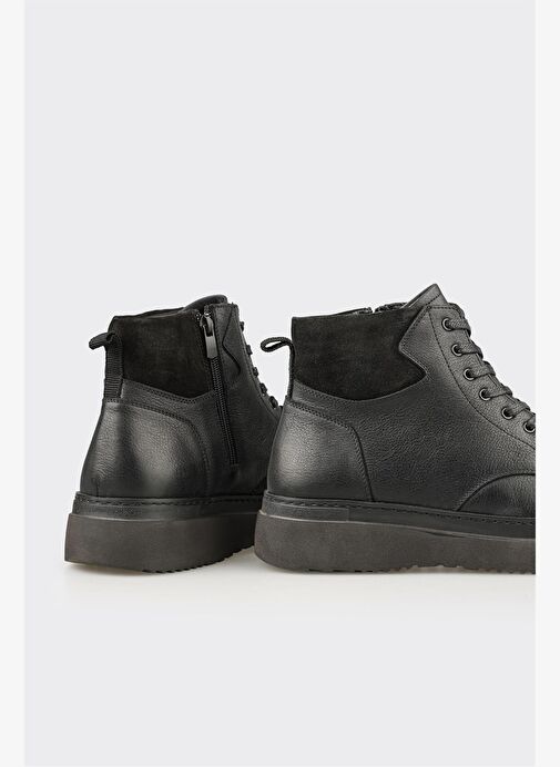 Elle Elle Siyah Deri Erkek Günlük Bot Boyner'de! Siyah - 5. görsel