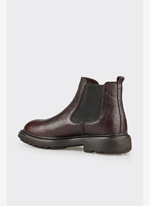Kahve Deri Erkek Günlük Bot - Görsel 4