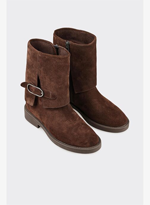 Kahve Deri Kadın Günlük Bot - Görsel 3