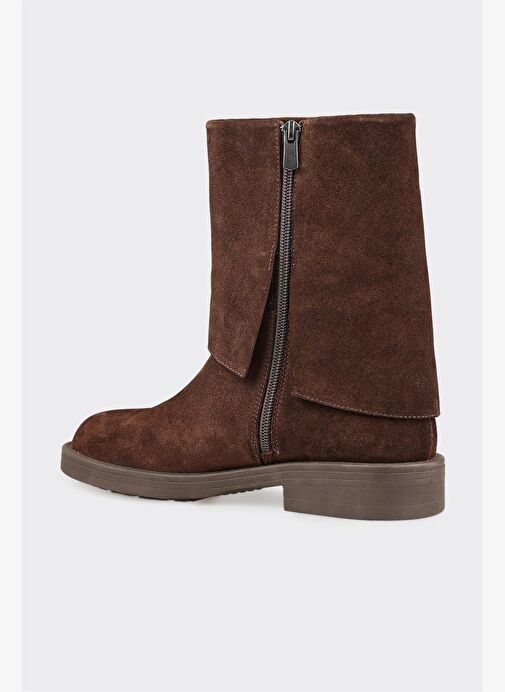 Kahve Deri Kadın Günlük Bot - Görsel 4