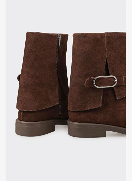 Kahve Deri Kadın Günlük Bot - Görsel 5