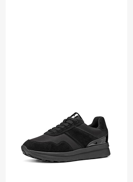 Geox Kadın Siyah D Runntıx A - Nylon+Suede Bağcıklı Kalın Tabanlı Kumaş Sneaker D46RRA0FU22C9999 - Görsel 5