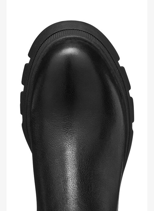 Geox Kadın Siyah D Pluette Fermuarlı Kalın Tabanlı Deri Çizme D565ME05446C9999 - Görsel 8