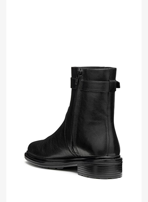 Geox Kadın Siyah D Walk Pleasure A - Goat Lea Fermuarlı Deri Bot D56TGA00081C9999 - Görsel 3