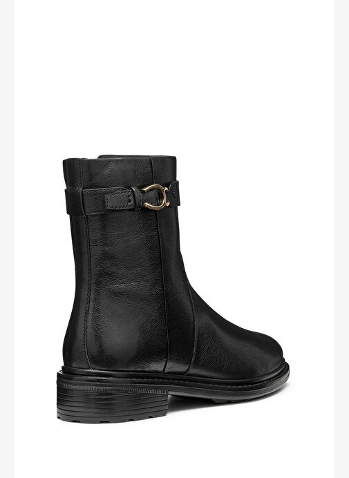 Geox Kadın Siyah D Walk Pleasure A - Goat Lea Fermuarlı Deri Bot D56TGA00081C9999 - Görsel 5