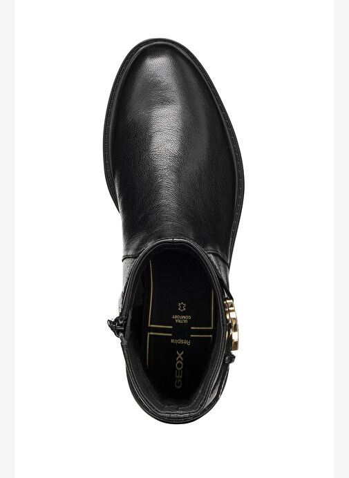 Geox Kadın Siyah D Walk Pleasure A - Goat Lea Fermuarlı Deri Bot D56TGA00081C9999 - Görsel 6