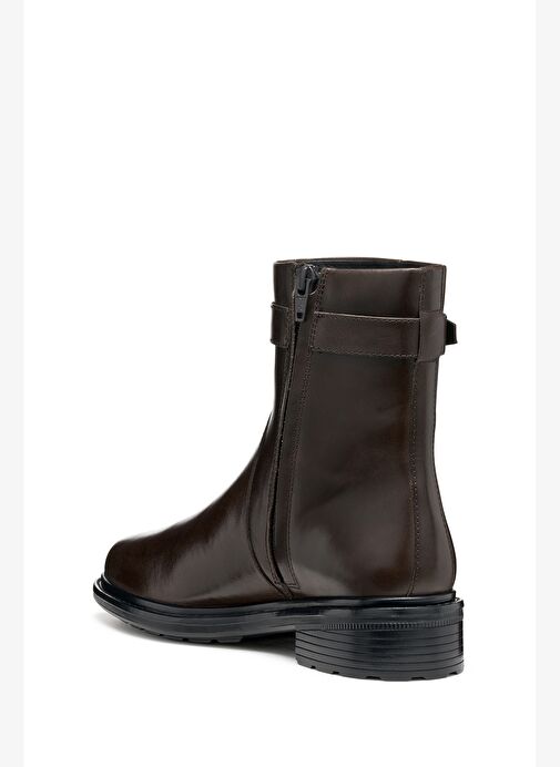 Geox Kadın Kahverengi D Walk Pleasure A - Shı.Lea Fermuarlı Deri Bot D56TGA000AAC6024 - Görsel 3