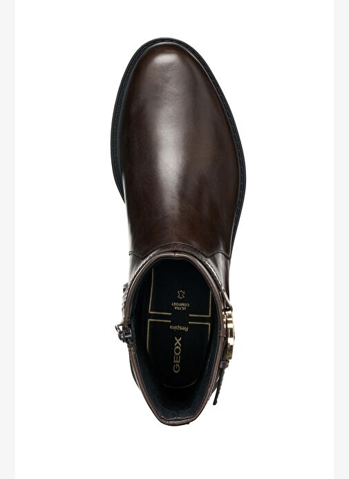 Geox Kadın Kahverengi D Walk Pleasure A - Shı.Lea Fermuarlı Deri Bot D56TGA000AAC6024 - Görsel 6