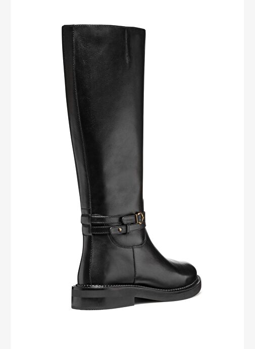 Geox Kadın Siyah D Serılda A - Smo.Lea Fermuarlı Deri Çizme D56WYA00043C9999 - Görsel 6