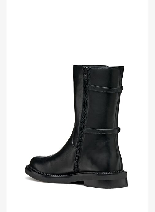 Geox Kadın Siyah D Serılda B - Smo.Lea Fermuarlı Tokalı Deri Çizme D56WYB00043C9999 - Görsel 8