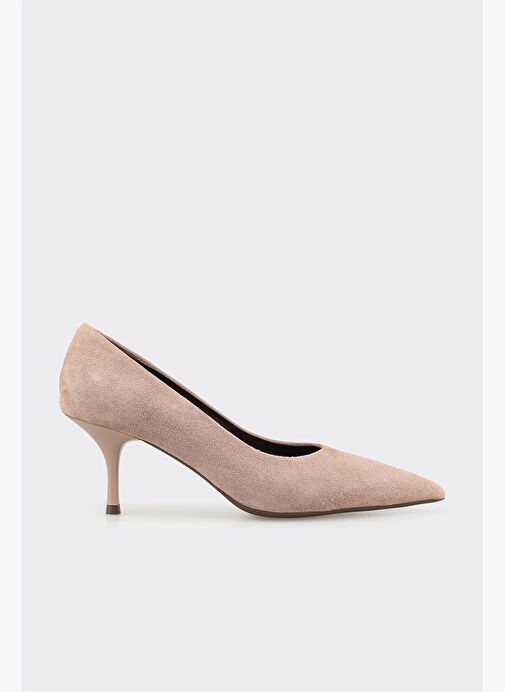 Vizon Deri Kadın Stiletto - Görsel 2