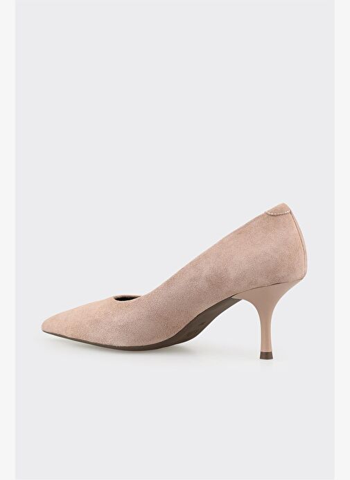 Vizon Deri Kadın Stiletto - Görsel 4