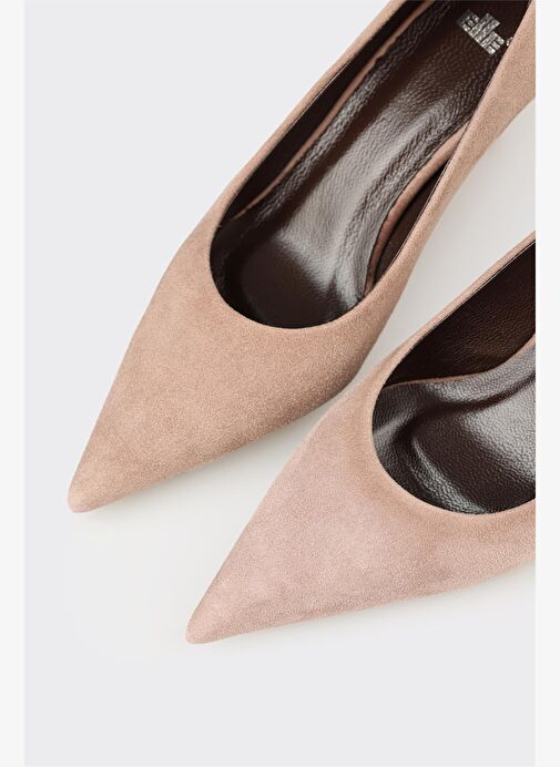 Vizon Deri Kadın Stiletto - Görsel 5