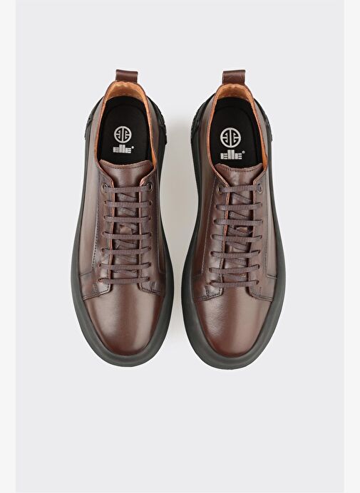 Kahve Deri Erkek Günlük Ayakkabı - Görsel 5