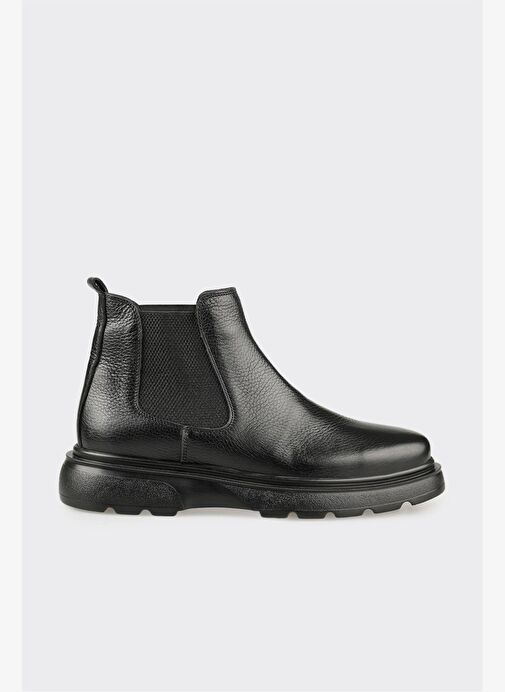 Siyah Deri Erkek Günlük Bot - Görsel 2