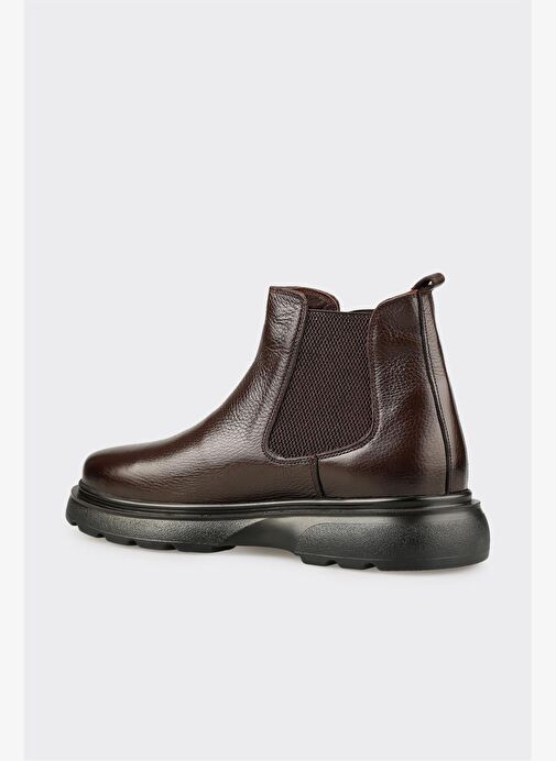 Kahve Deri Erkek Günlük Bot - Görsel 4
