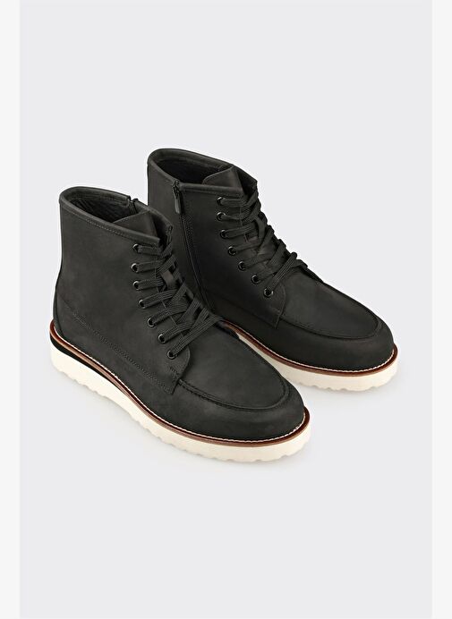 Elle Elle Siyah Deri Erkek Günlük Bot Boyner'de! Siyah - 3. görsel