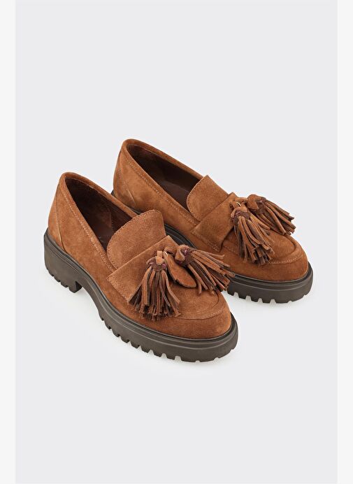 Elle Elle Taba Deri Kadın Günlük Ayakkabı Boyner'de! Taba - 3. görsel