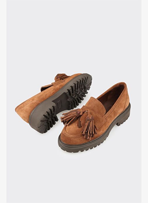 Elle Elle Taba Deri Kadın Günlük Ayakkabı Boyner'de! Taba - 4. görsel