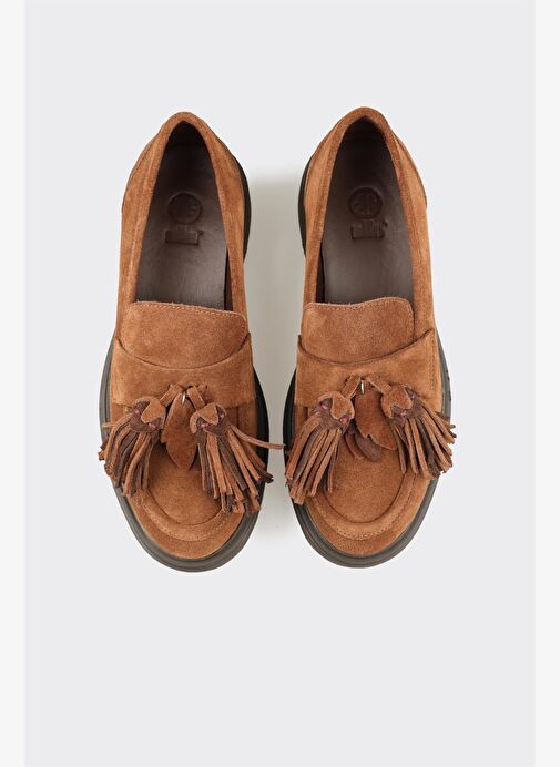 Elle Elle Taba Deri Kadın Günlük Ayakkabı Boyner'de! Taba - 5. görsel