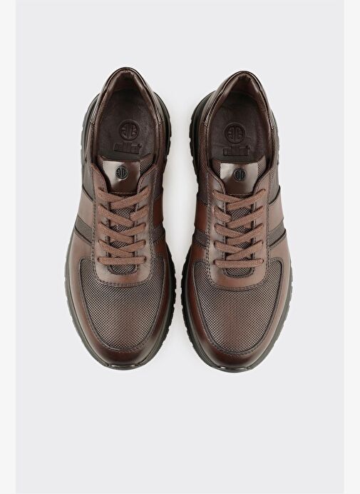 Kahve Deri Erkek Günlük Ayakkabı - Görsel 5