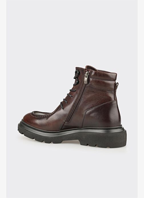 Kahve Deri Erkek Günlük Bot - Görsel 4