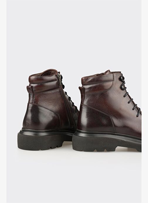 Kahve Deri Erkek Günlük Bot - Görsel 5