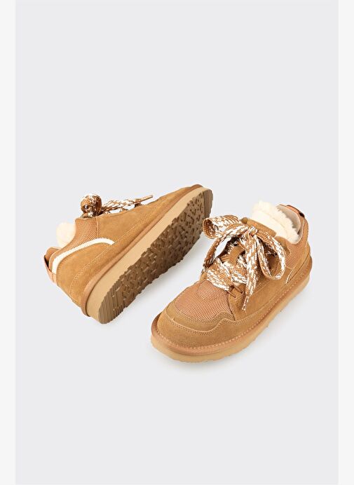 Camel Deri Kadın Günlük Ayakkabı - Görsel 4