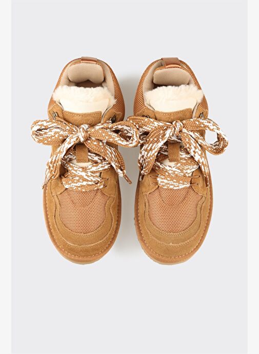 Camel Deri Kadın Günlük Ayakkabı - Görsel 5