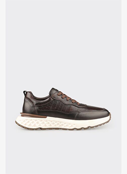 Kahve Deri Erkek Günlük Ayakkabı - Görsel 2
