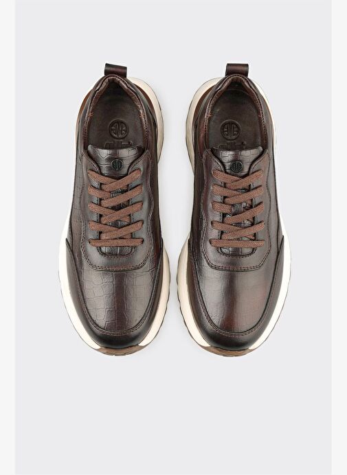 Kahve Deri Erkek Günlük Ayakkabı - Görsel 5