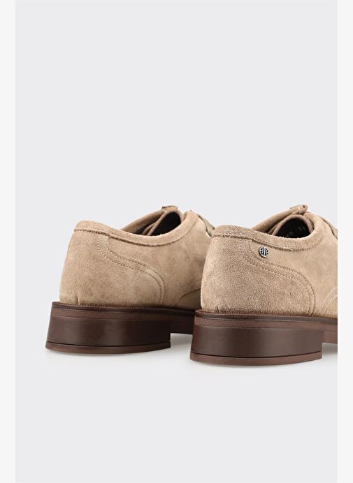 Vizon Deri Kadın Günlük Bağcıklı Ayakkabı - Görsel 6