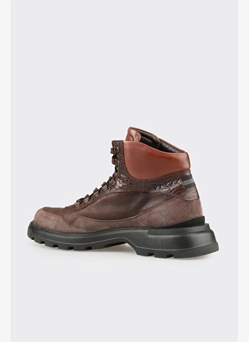 Kahve Deri Erkek Spor Bot - Görsel 4