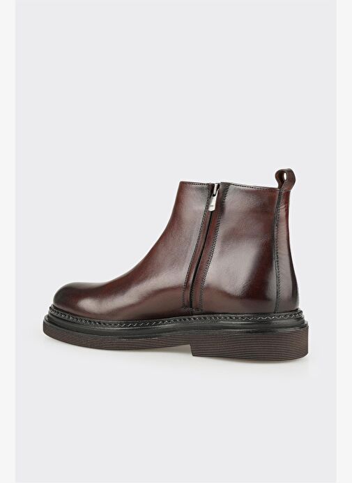 Kahve Deri Erkek Günlük Bot - Görsel 4